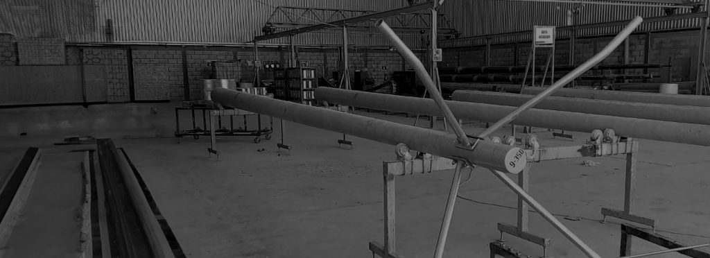 fabricación de poste de fibra de vidrio